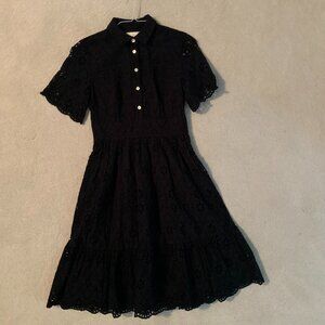 Short Sleeve Midi Shirtdress - kate spade New York Black